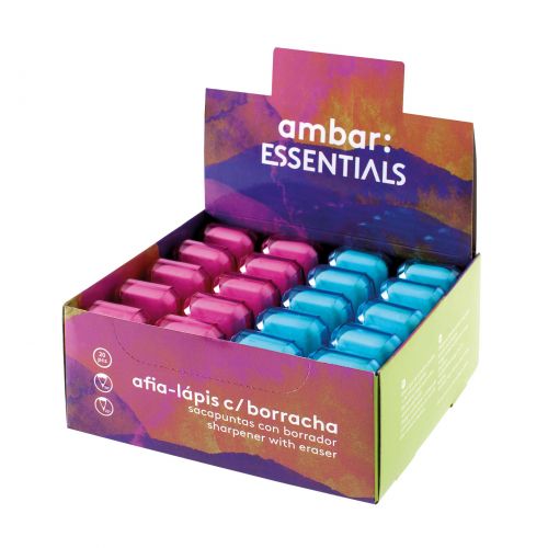 Cx 20 Pcs Afia Lápis Duplo c/Borracha , Ambar , 6160200550016 , 5601199188309